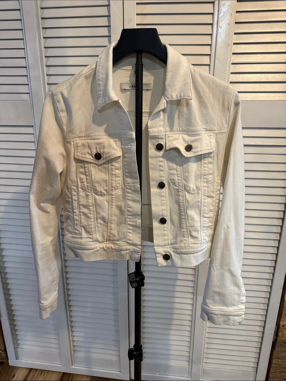 J Brand Women's White Denim Jacket